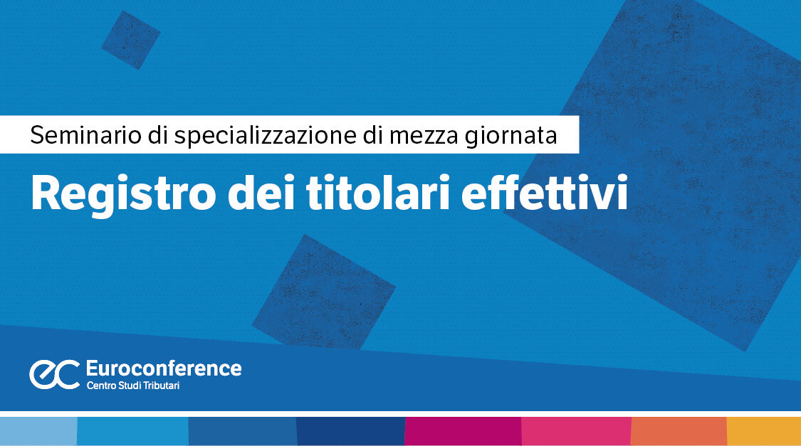 Immagine Registro dei titolari effettivi | Euroconference